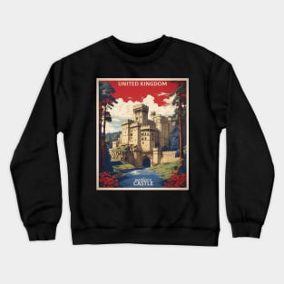 Warwick Castle United Kingdom Vintage Travel Tourism Poster Crewneck Sweatshirt